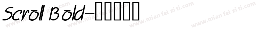 Scroll Bold字体转换